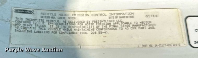 image for item DT6362 2013 Freightliner Business Class M2 dump truck