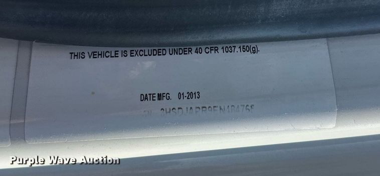 image for item DT6368 2014 International Prostar+ 122 semi truck