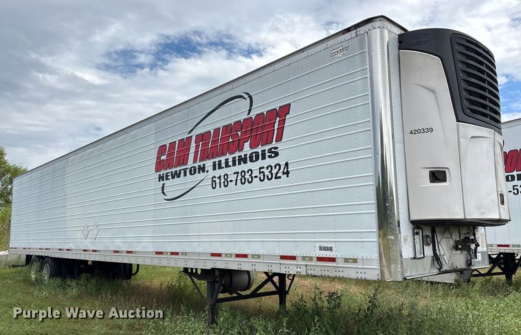 image for item DU1279 2012 Wabash refrigerated van trailer