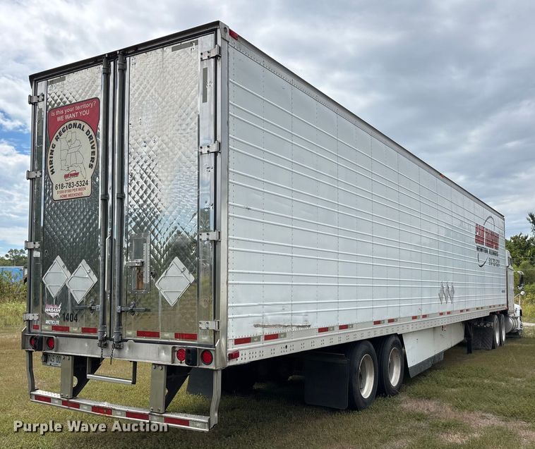 image for item DU1280 2014 Wabash refrigerated van trailer