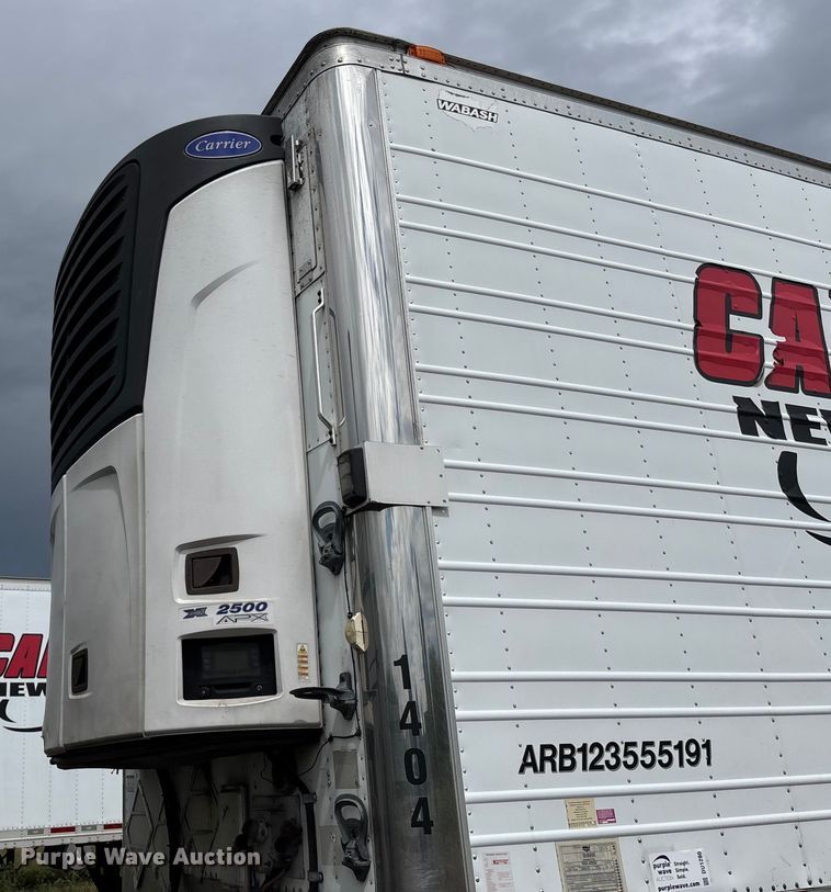 image for item DU1280 2014 Wabash refrigerated van trailer
