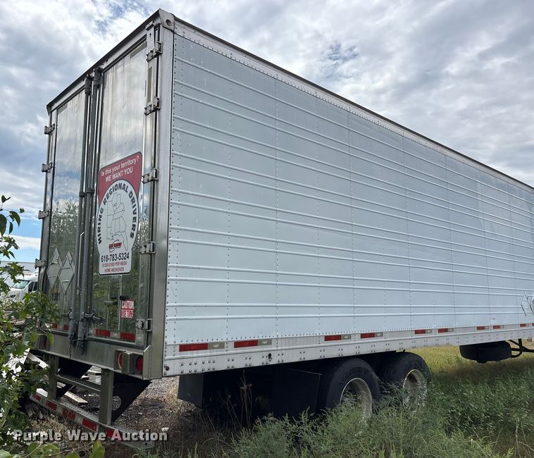 image for item DU1281 2013 Wabash refrigerated van trailer