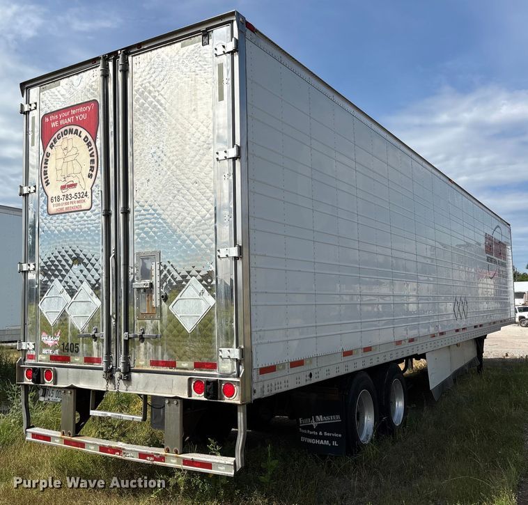 image for item DU1285 2014 Wabash refrigerated van trailer