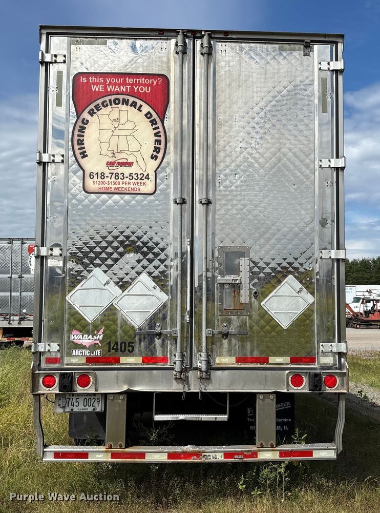 image for item DU1285 2014 Wabash refrigerated van trailer