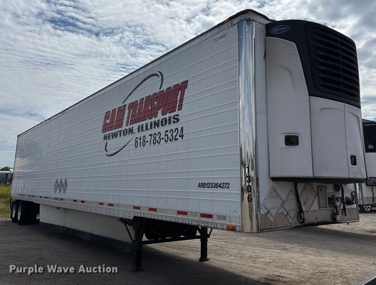 image for item DU1286 2013 Wabash refrigerated van trailer