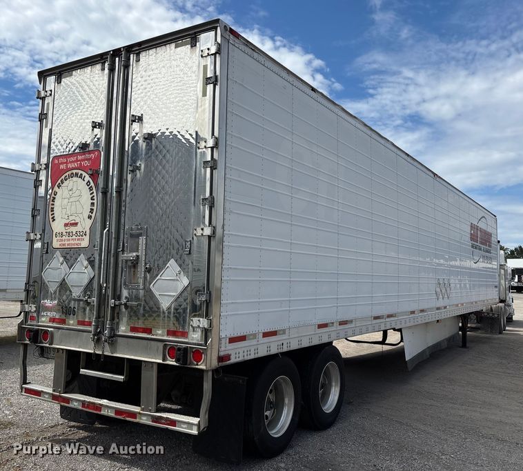 image for item DU1286 2013 Wabash refrigerated van trailer