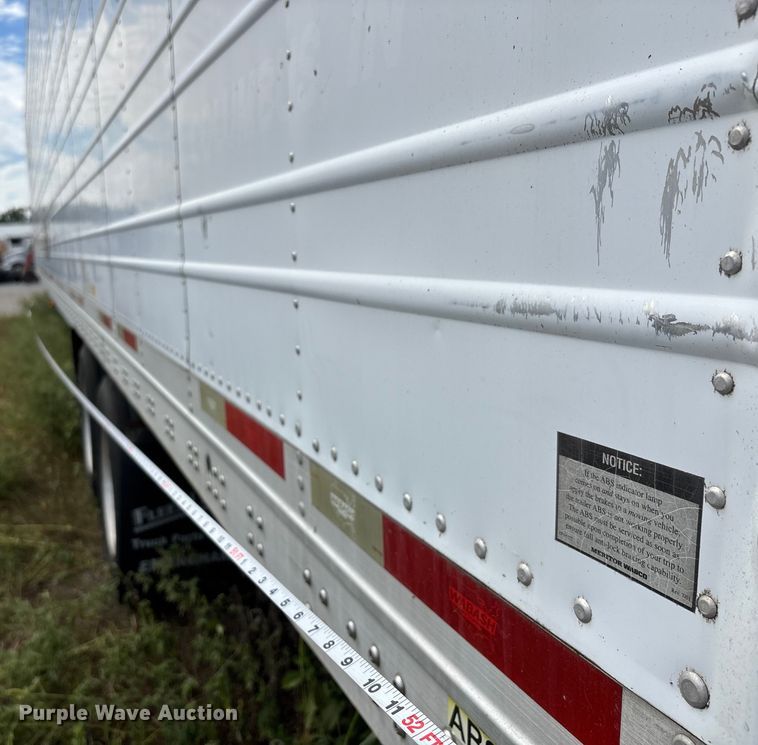 image for item DU1287 2013 Wabash refrigerated van trailer