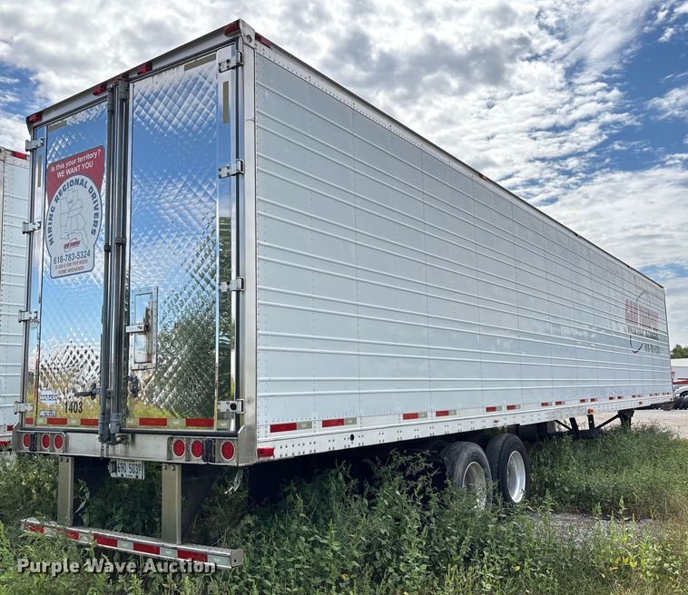 image for item DU1288 2014 Wabash refrigerated van trailer