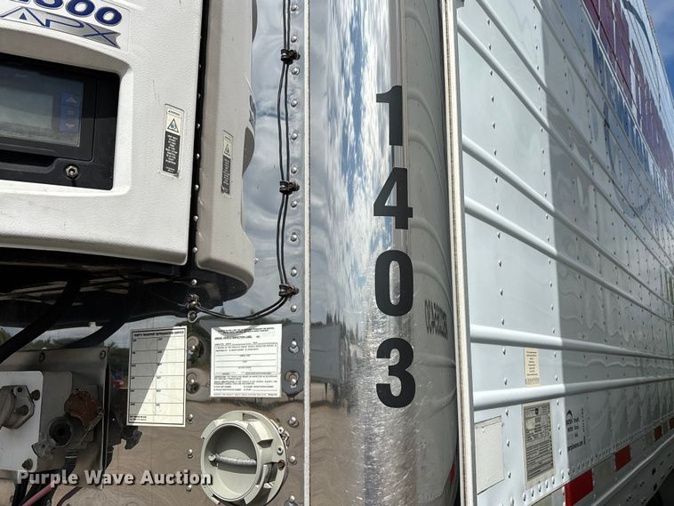 image for item DU1288 2014 Wabash refrigerated van trailer