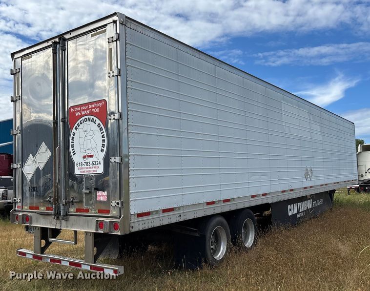 image for item DU1292 2012 Wabash refrigerated van trailer
