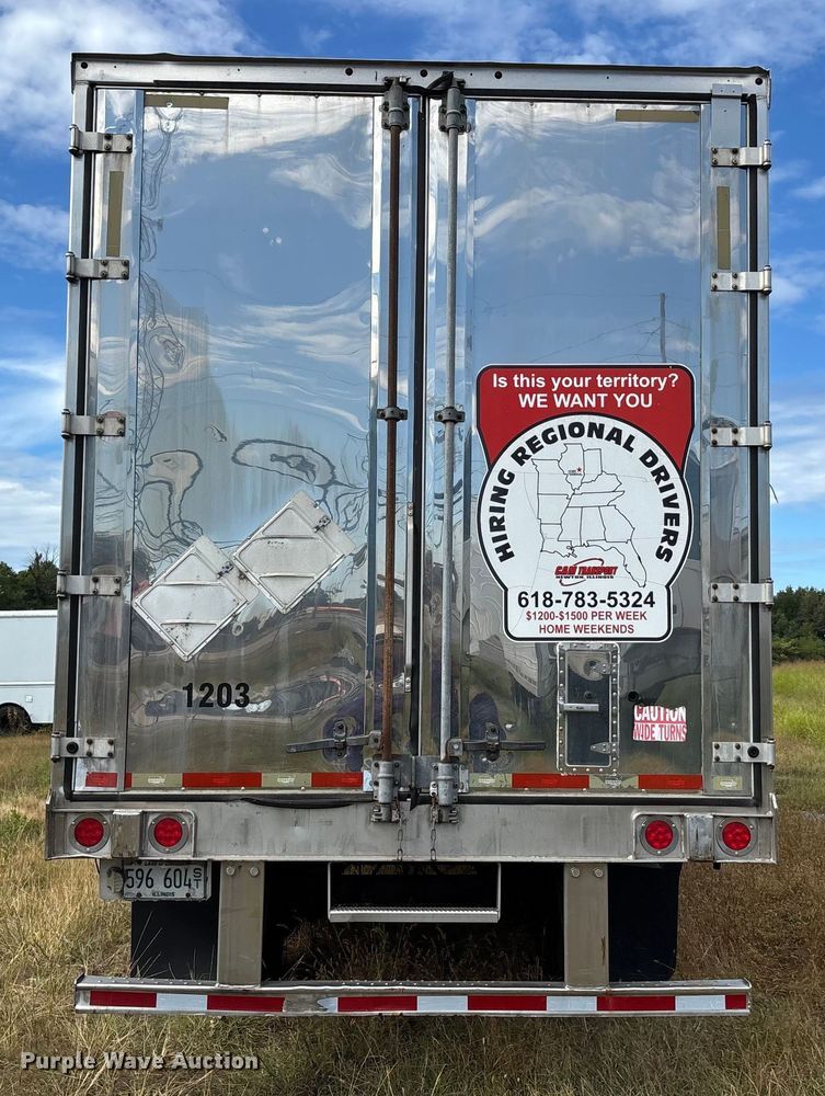 image for item DU1292 2012 Wabash refrigerated van trailer