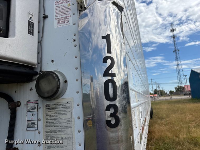 image for item DU1292 2012 Wabash refrigerated van trailer