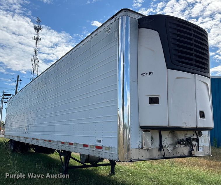 image for item DU1293 2012 Wabash refrigerated van trailer