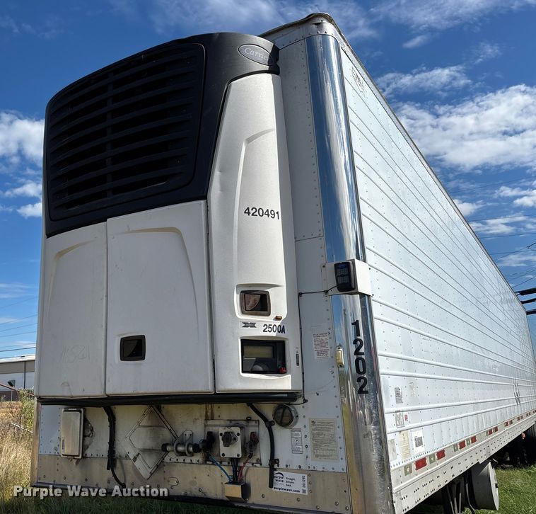 image for item DU1293 2012 Wabash refrigerated van trailer