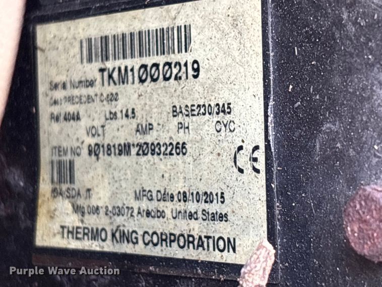 image for item DU1317 2016 Great Dane ESS-2114-11053 refrigerated van trailer