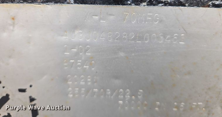 image for item DU6911 2002 X-L 70MFG lowboy equipment trailer