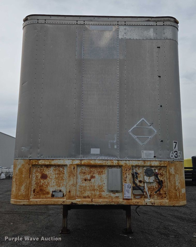 image for item DU6912 1989 Fruehauf dry van trailer