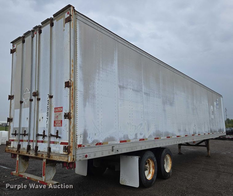 image for item DU6912 1989 Fruehauf dry van trailer