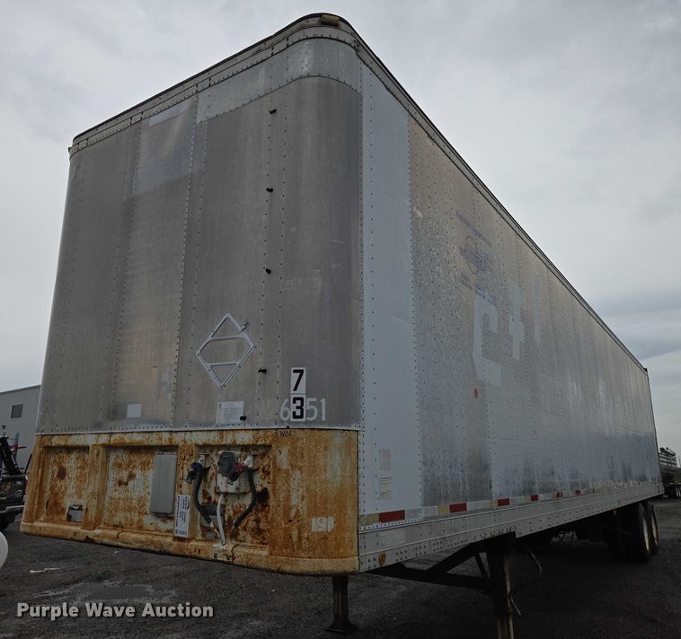 image for item DU6912 1989 Fruehauf dry van trailer