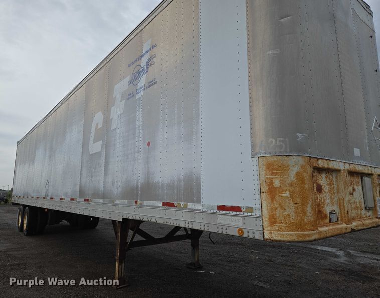 image for item DU6912 1989 Fruehauf dry van trailer