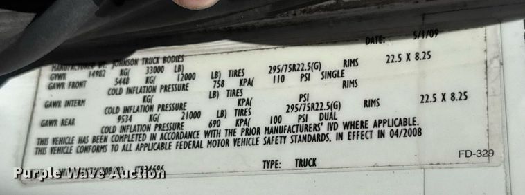 image for item DW6535 2010 International 4300 truck cab and chassis