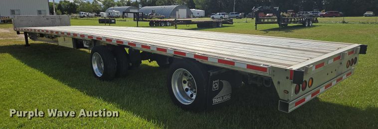 image for item EB1039 2016 Trail King TK80AACS-40 drop deck equipment trailer