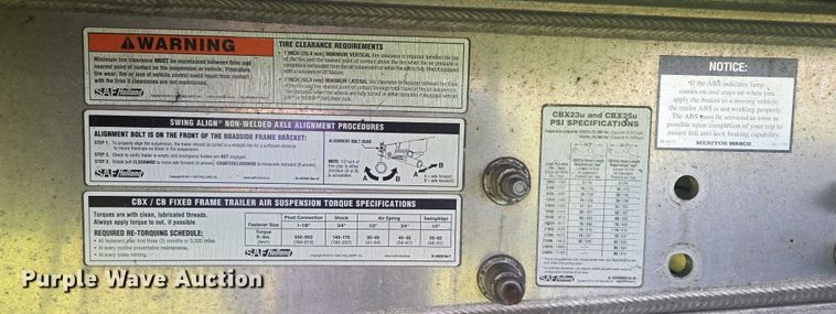 image for item EB1039 2016 Trail King TK80AACS-40 drop deck equipment trailer
