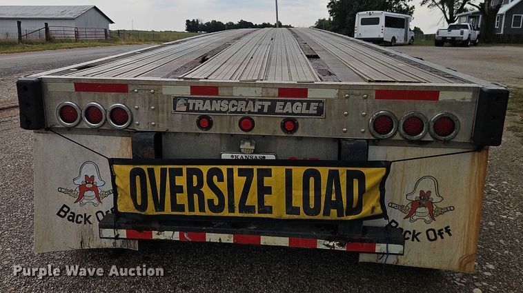 image for item EB8317 2000 Transcraft flatbed trailer