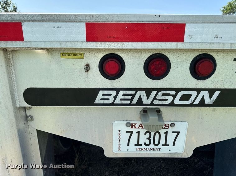 image for item ED4378 2016 Benson flatbed trailer
