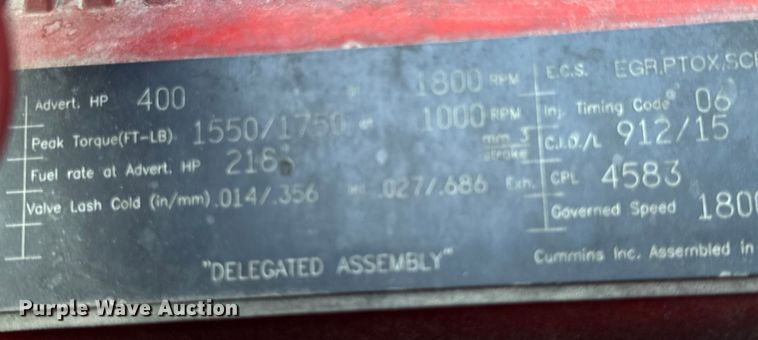 image for item EH7475 2016 International ProStar Plus semi truck