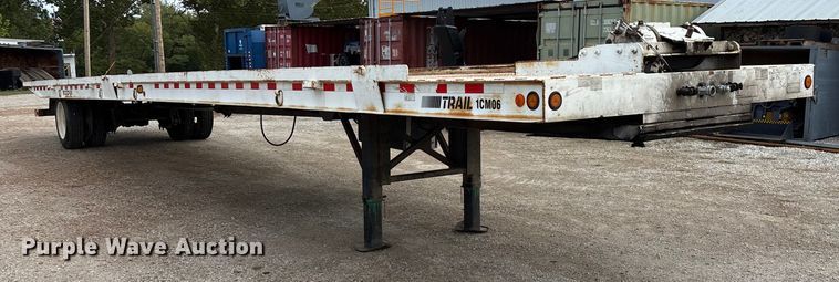 image for item EN5605 2006 Trail-EZE Trail 1CM06 roll-off tilt deck container trailer