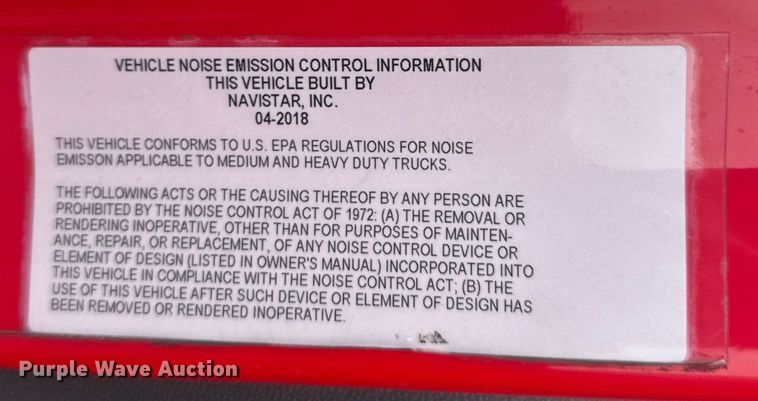 image for item ER2394 2019 International LT625 semi truck