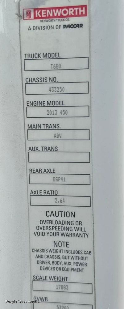 image for item ER2395 2015 Kenworth T680  semi truck