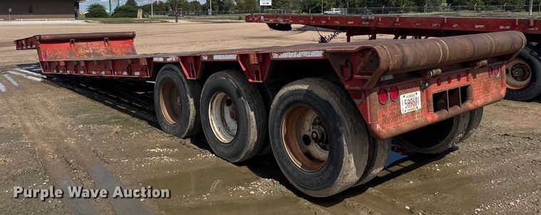 image for item ER2461 1980 Atoka 43D0L drop deck oilfield trailer