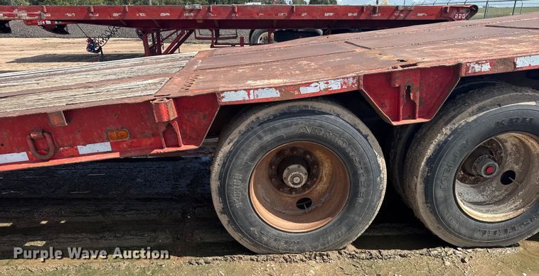 image for item ER2461 1980 Atoka 43D0L drop deck oilfield trailer