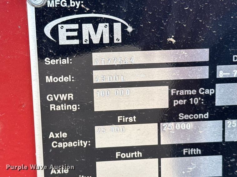 image for item ER2461 1980 Atoka 43D0L drop deck oilfield trailer