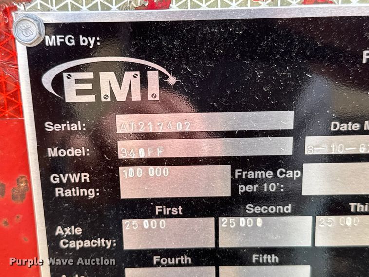 image for item ER2463 1982 Atoka 330FF oilfield trailer