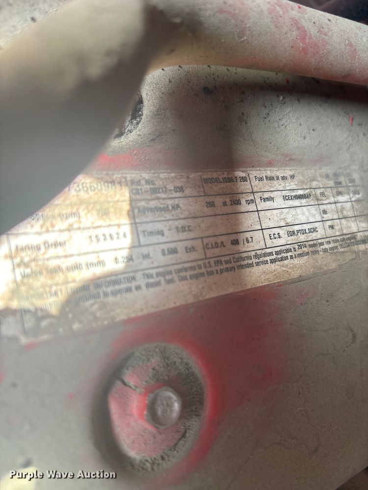 image for item ET8536 2015 Freightliner M2 truck cab and chassis