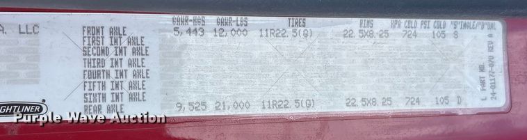 image for item ET8536 2015 Freightliner M2 truck cab and chassis