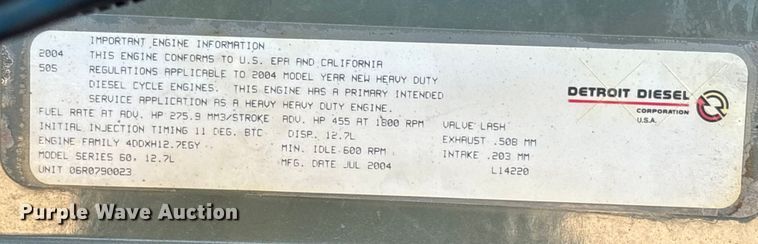 image for item EU4625 2005 Freightliner Columbia utility / service truck