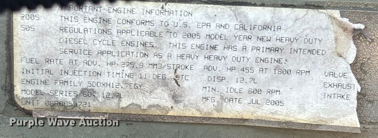 image for item EU4626 2006 Freightliner Columbia utility / service truck