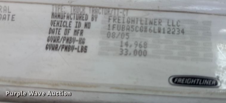 image for item EU4626 2006 Freightliner Columbia utility / service truck