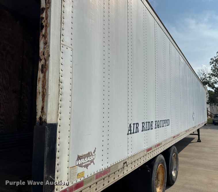 image for item EV1860 2001 Wabash  dry van trailer