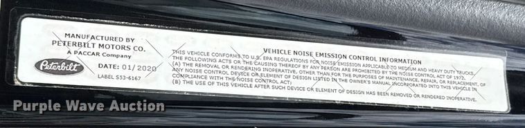 image for item YA0755 2021 Peterbilt 567 semi truck