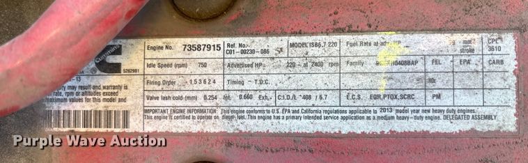 image for item YA0786 2014 Freightliner MT45 delivery truck