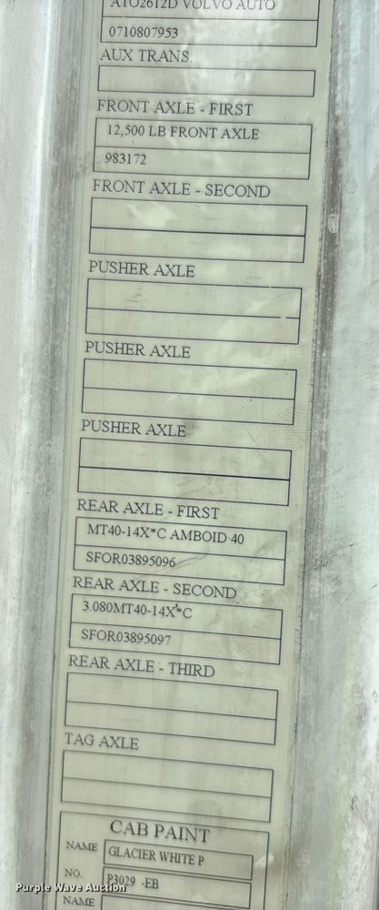 image for item YA0856 2017 Volvo VNL semi truck