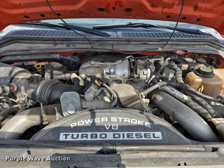 image for item DE2211 2008 Ford F250 Super Duty Crew Cab utility bed pickup truck