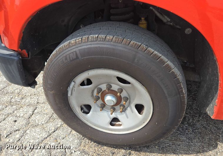 image for item DE2211 2008 Ford F250 Super Duty Crew Cab utility bed pickup truck