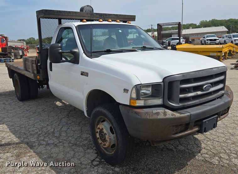 image for item DE2214 2003 Ford F450 Super Duty flatbed truck