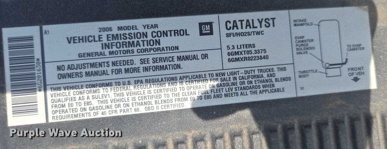 image for item DE2217 2006 Chevrolet Suburban 1500 SUV